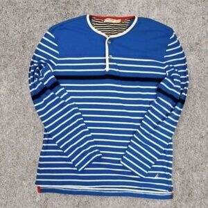 Nautica Men's Jersey Slim Fit Size XL Long Sleeve Blue Sailing Cotton